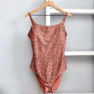 Aerie Canyon Creek Leopard Print Tie Back One Piece Swimsuit